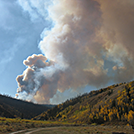 Few at 3600ft; Smoke forest fires burning