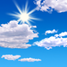 Scattered at 6500ft sun with scattered clouds