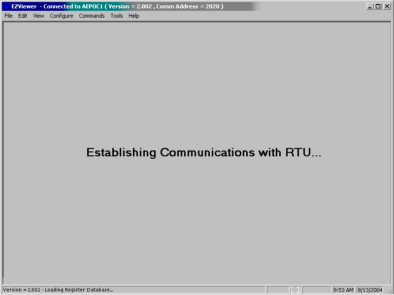 Establishing a connection on the HHDT emulation display